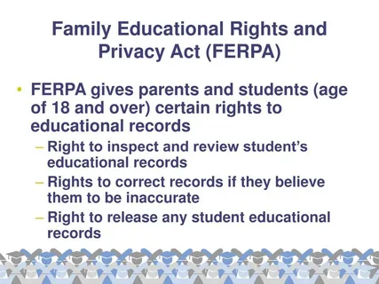 Public Schools FERPA Release Form PDF