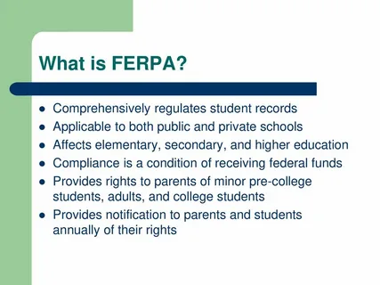 Public Schools FERPA Release Form PDF