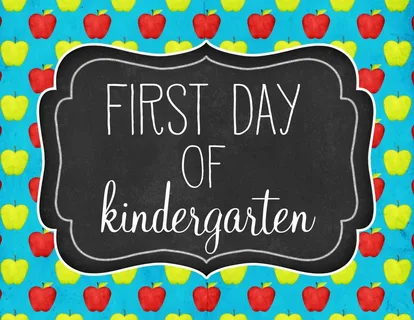 Free Printables First Day Kindergarten Coloring